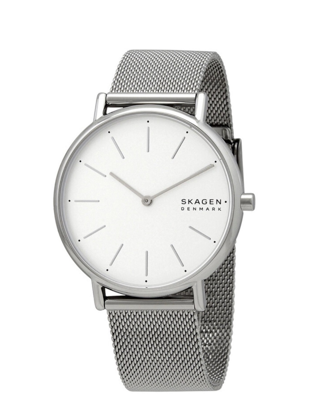 Skagen Silver Mesh Strap Men’s Watch SKW6565- White Dial